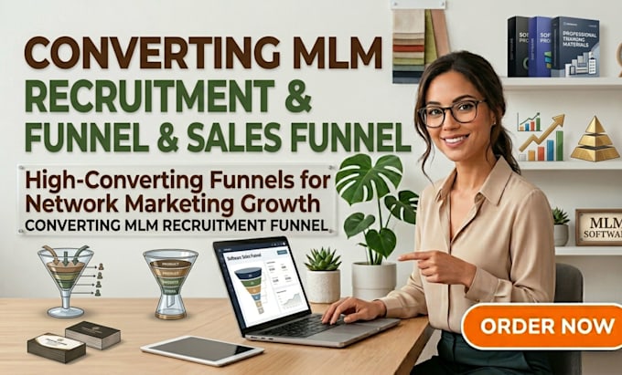 design converting mlm recuitment funnel software sales funnel network marketing