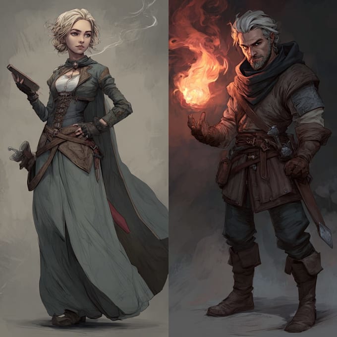 dnd character art and dnd character art