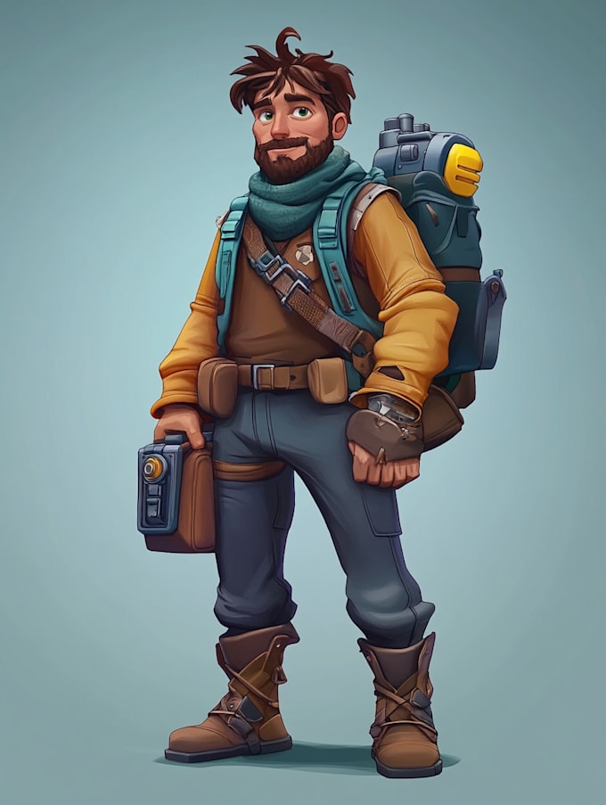 draw 2d game character or 2d game character