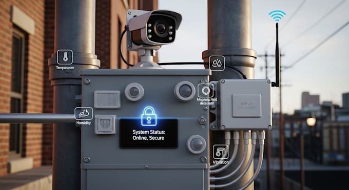 build secure iot camera and sensor system for utility meters