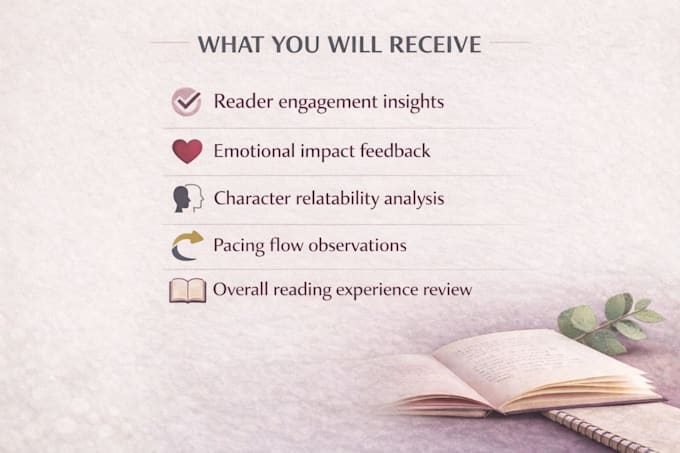 professionally beta read your fiction novel with detailed feedback