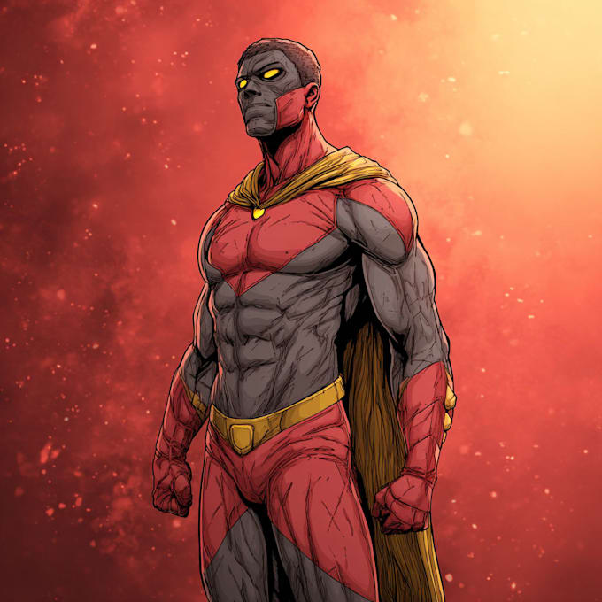 superhero character for comics