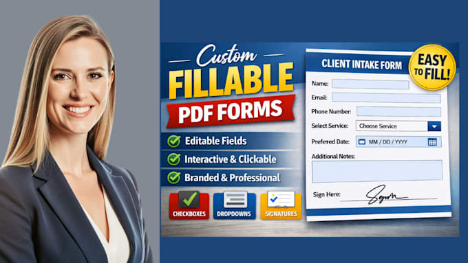 design custom fillable pdfs for your business or forms
