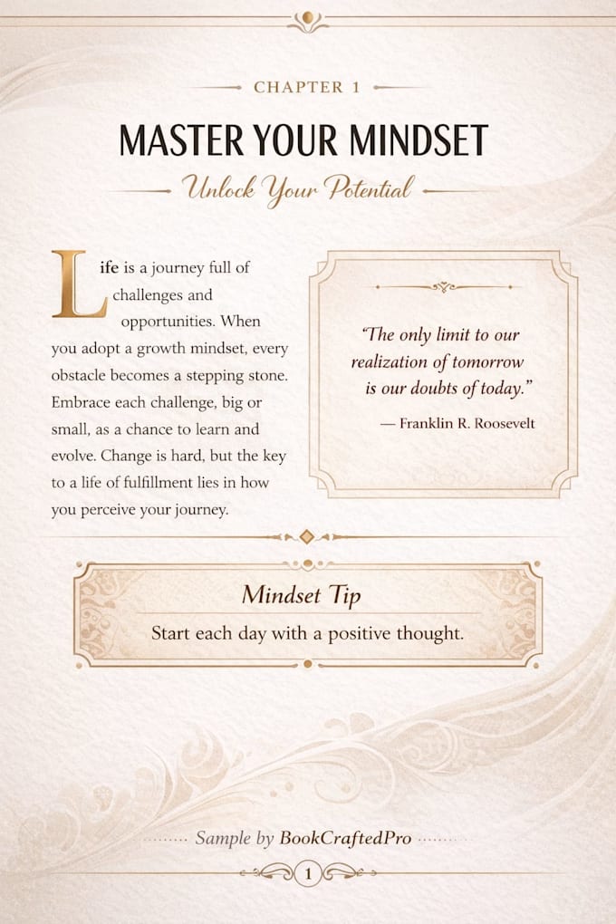create a clean and professional ebook layout
