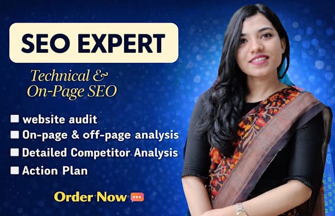 do technical seo audit with competitor analysis and action plan