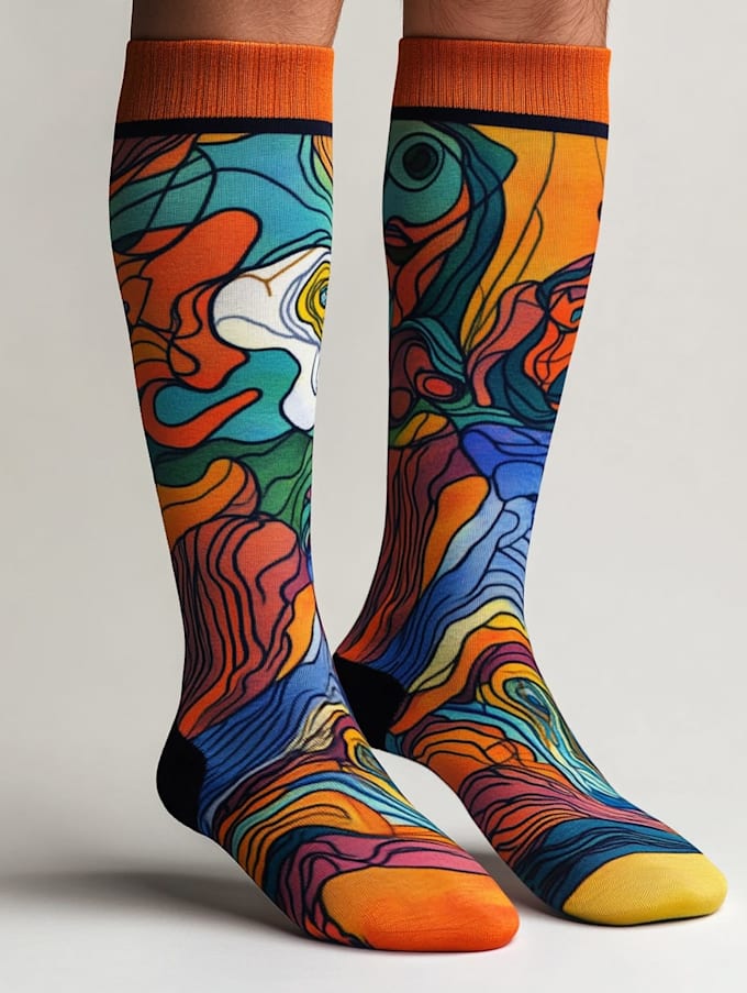 create a socks design