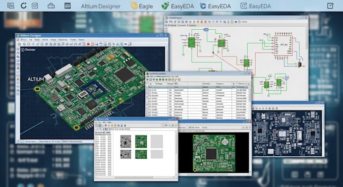 Be pcb circuit board schematic bom gerber designer in altium eagle ...