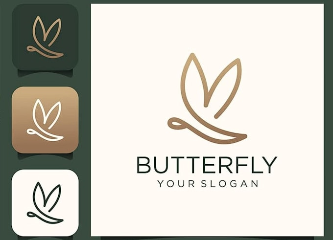 design a chic, brand recognizable butterfly logo