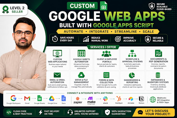 build custom web application and form inside google sheets