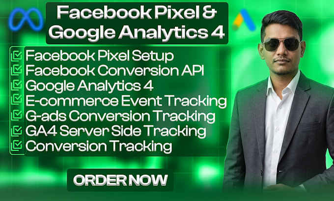 setup facebook pixel ga4 conversion api ecommerce tracking