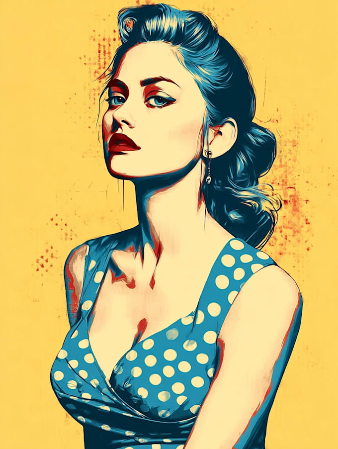 create a unique street pop art illustration