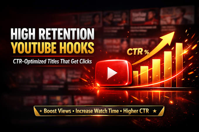 write high CTR youtube titles and hooks