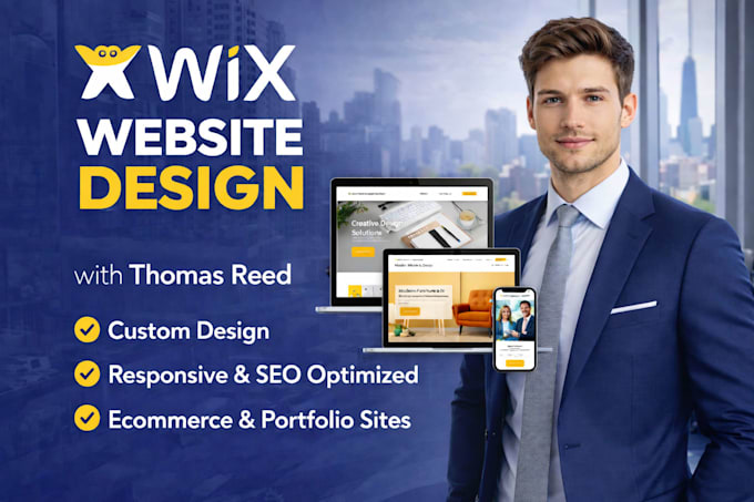 create a professional wix website design for your ecommerce store