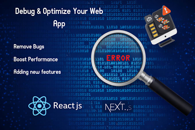fix react js bugs and next js errors fast and professionally