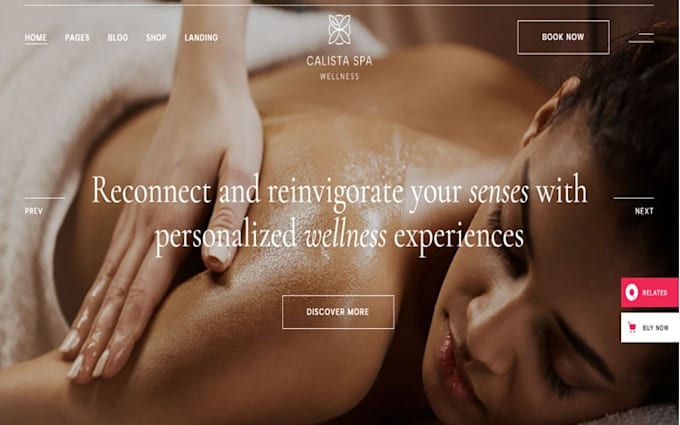 design spa website massage therapy website online booking squarespace website