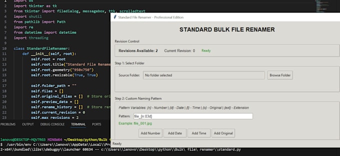 automate file renaming and folder organization