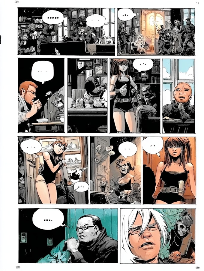 create an emotional story comic strip