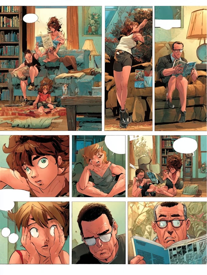 create an educational comic strip