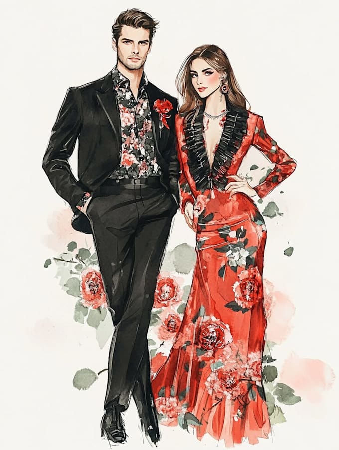 design and draw fashion collection