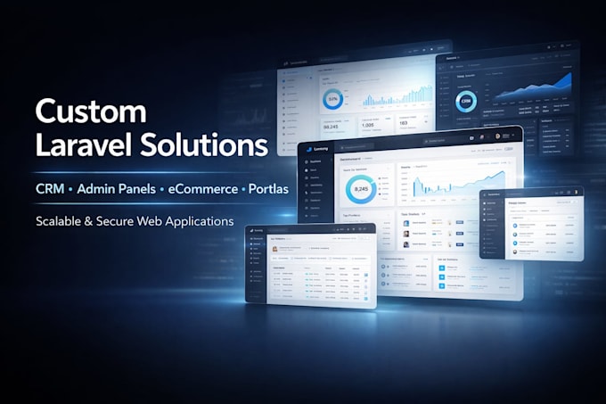 build custom laravel CRM and admin panel