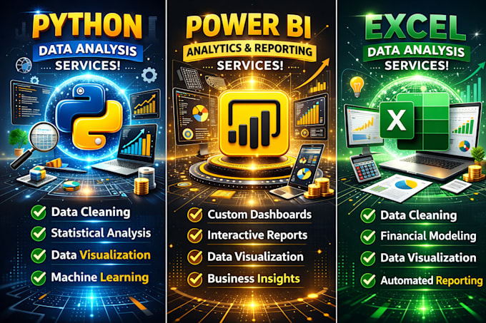do eda and statistical analysis in python and excel