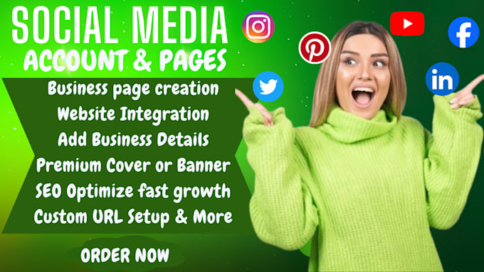 setup, create social media page optimize business page facebook business page