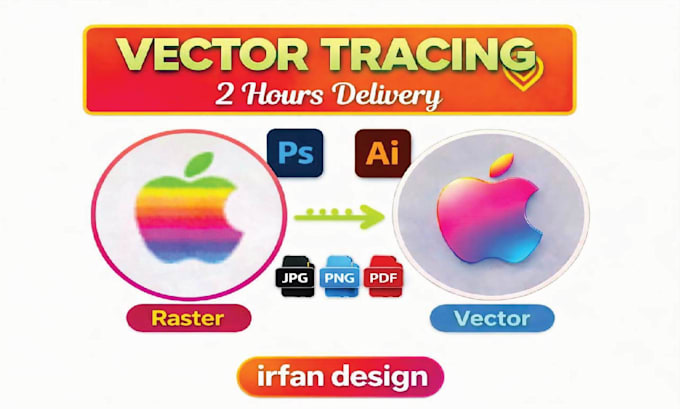 vectorize image and recreate logo into a high quality
