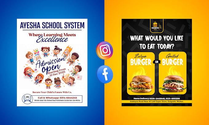 design facebook ad creative, instagram creative posts