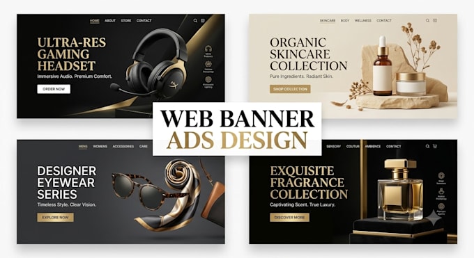 web banner or eye catching ads