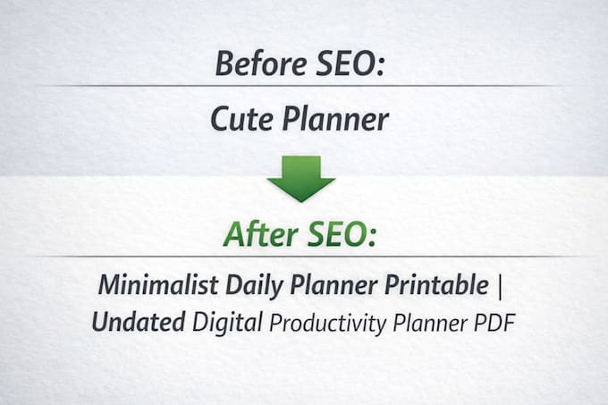 do etsy SEO listing optimization