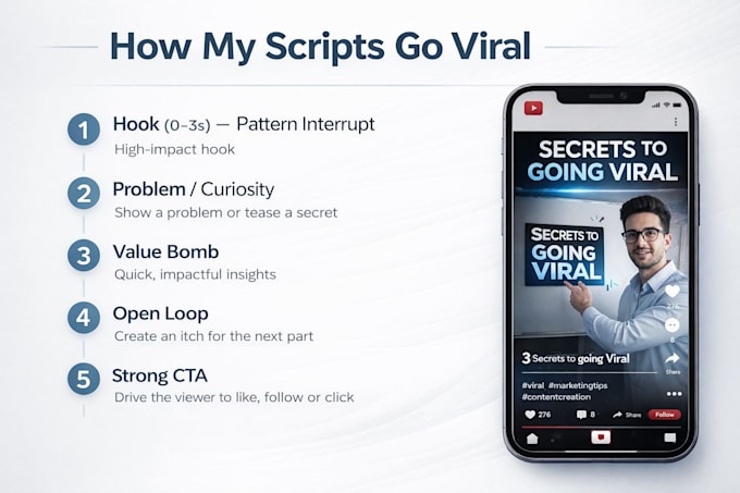 viral ai short form content scripts and growth prompt system