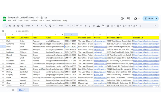 provide b2b leads, data entry and targeted email lists