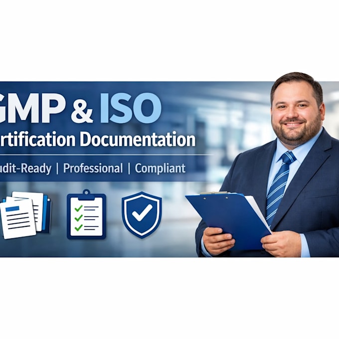 prepare gmp documentation and iso 9001 13485 22000