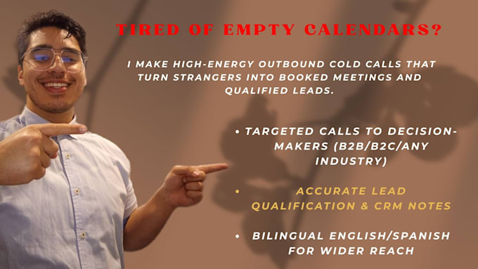 be your rockstar cold caller and appointment setter