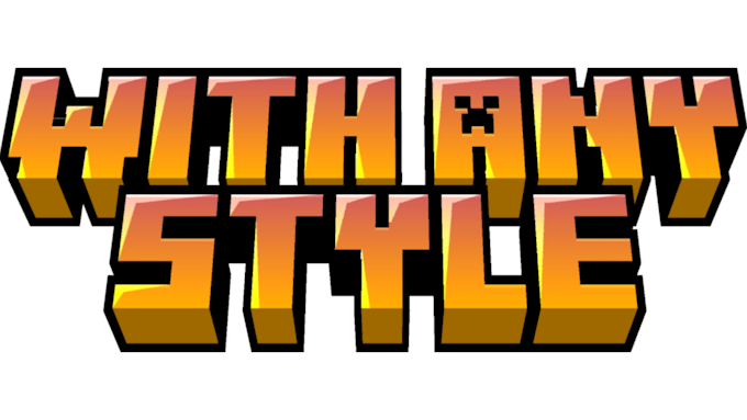 make a custom minecraft like text for you