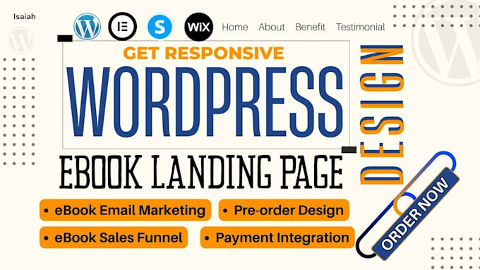 do wordpress ebook landing page wordpress ebook sales funnel book website design