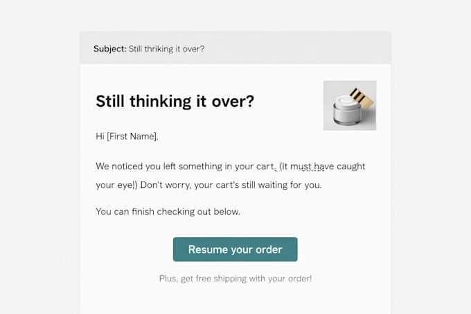 write high converting abandoned cart emails for shopify stores