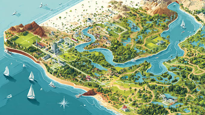 map illustration vector illustration vector map