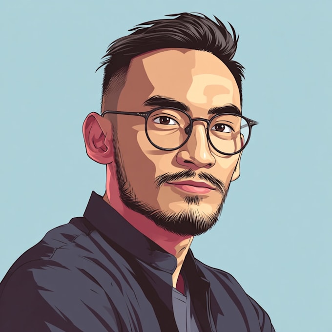 do amazing vector cartoon portrait
