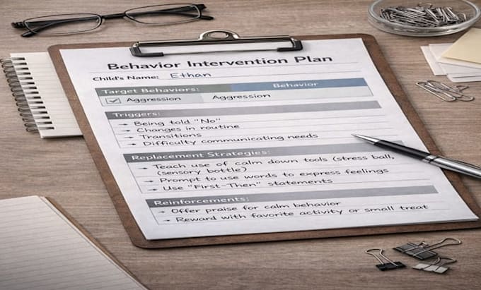 create behavior intervention plans for autistic children