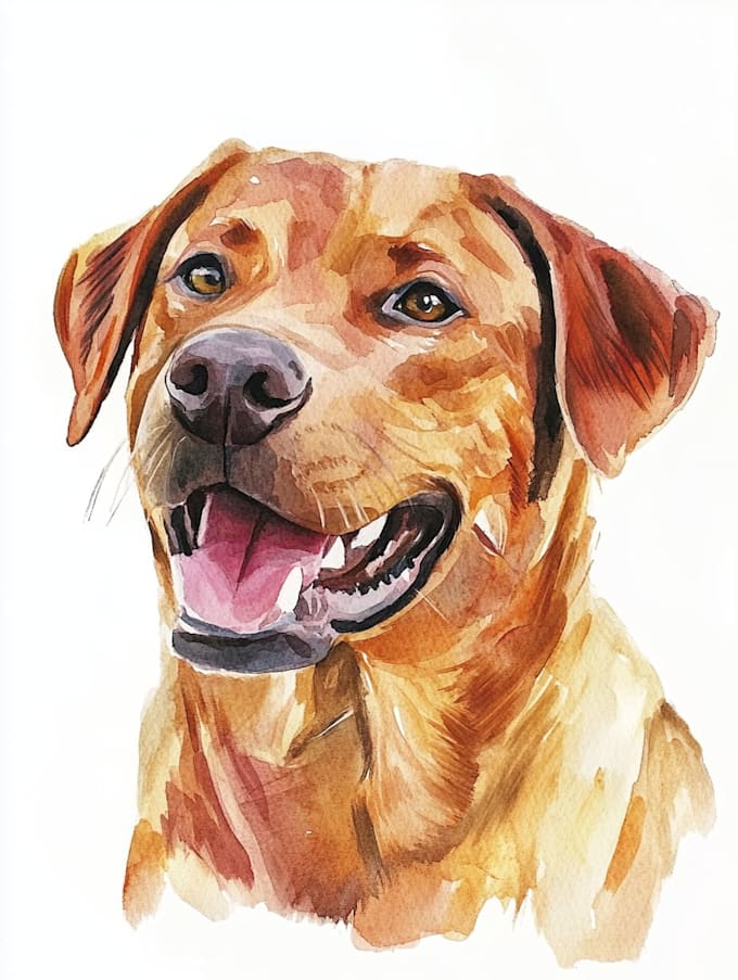 do a custom pet portrait, dog portrait, cat portrait