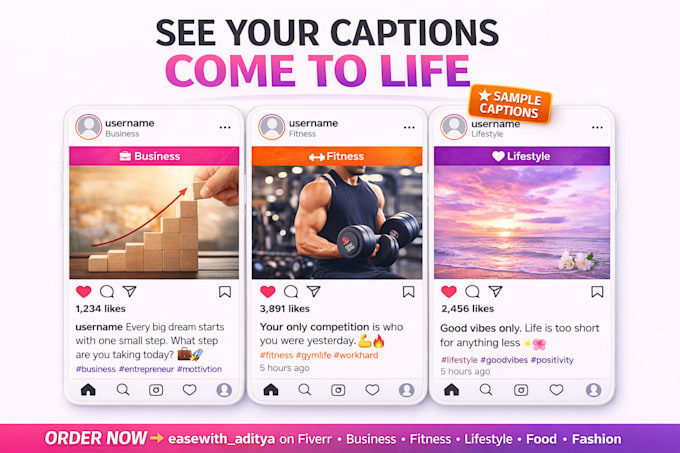 write creative instagram captions for your brand