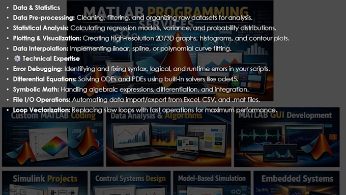 do matlab coding and general problem solving