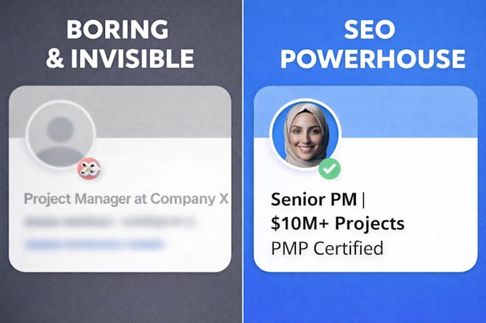 provide a linkedin makeover and SEO keyword optimization