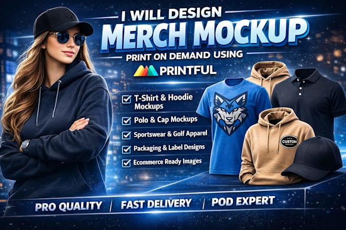 design merch mockup esty pod print on demand products printiful apparel template