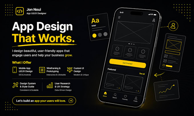 design a mobile app for your business according to your brand concept