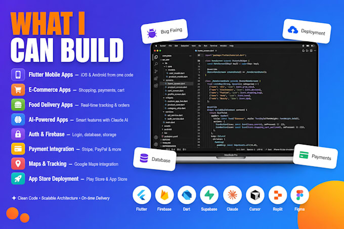 be your flutter mobile app developer for amazing flutter app
