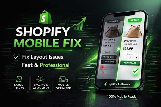fix shopify mobile layout and spacing issues fast