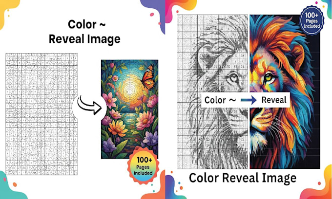 make KDP ready mystery mosaics activity and coloring book