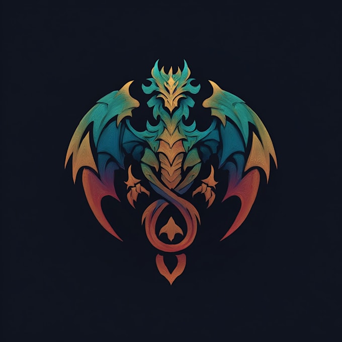 create an fantasy logo design artwork